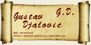 Gustav Đalović vizit kartica